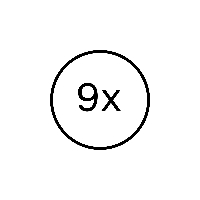 9X